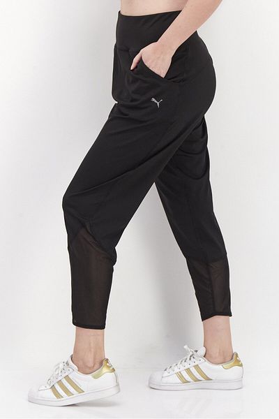 Puma Women Sportswear Fit Plain Jogger Pants, Grey