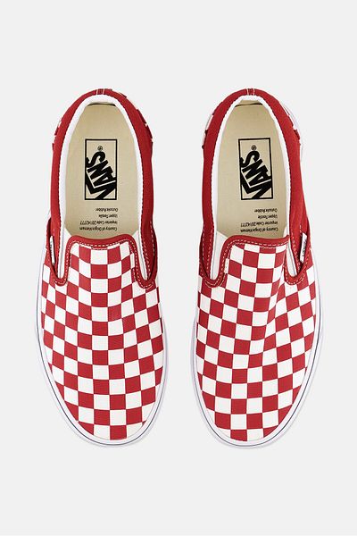 Vans Men Checkerboard Slip On Shoes, Multicolor