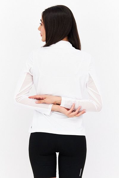 Gottex Women Sportswear Fit Long Sleeve Training Top, White