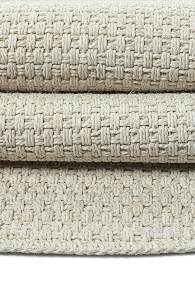 Konfor Halı Rusticana 3106 Jüt Tabanlı Modern Örme Yuvarlak Kilim