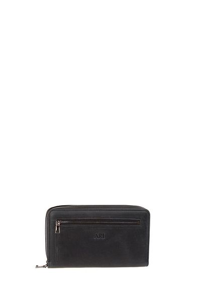 Bilik Deri Black-crazy Horse Unisex Portfolio & Clutch Bag Ar P-717-cr