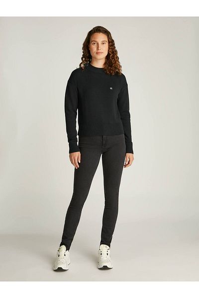 Calvin Klein Women's Ck Embro Badge Sweater