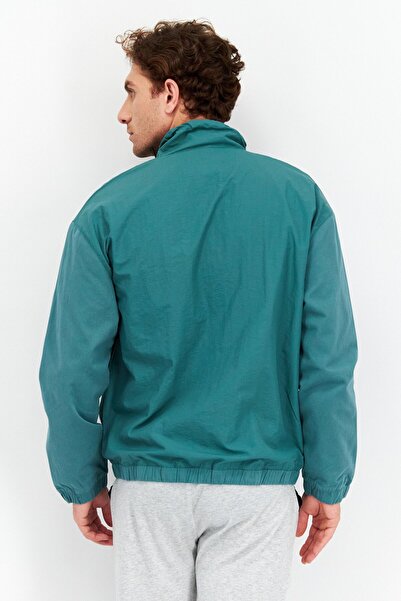 Fila Men Sportswear Fit Mock Neck Long Sleeve Outdoor Jacket, Green