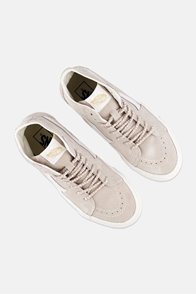 Vans Women Sk8 Hi Tapered Lace Up High Cut Shoes, Grey