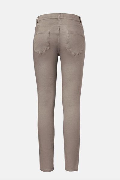 Tchibo Women Skinny Fit Solid Stretchable Jeans, Taupe