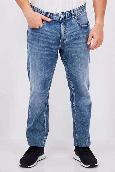 Esprit Men Relaxed Fit Wash Stretchable Jeans, Blue