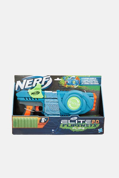 Nerf Elite 2,0 Flipshots Flip-8 Blaster, Navy Blue