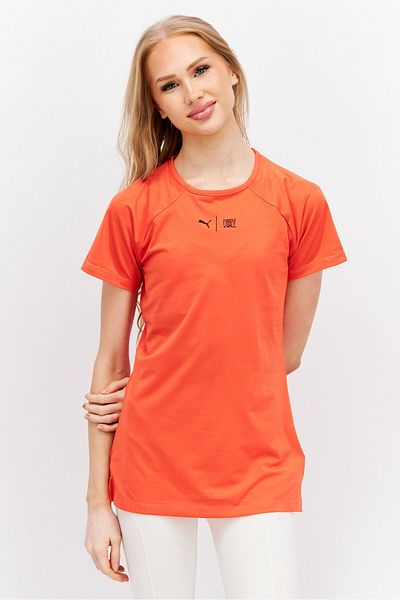Puma x First Mile Women Sportswear Fit Short Sleeve Training T-shirt, Orange