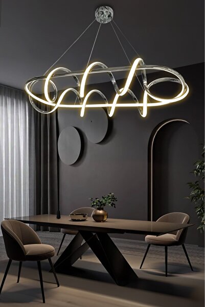 RSCOLLECTIONS Çemberli Kıvrım Masaüstü Led Avize