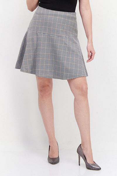 Tommy Hilfiger Women Plaid Mini Skirt, Grey