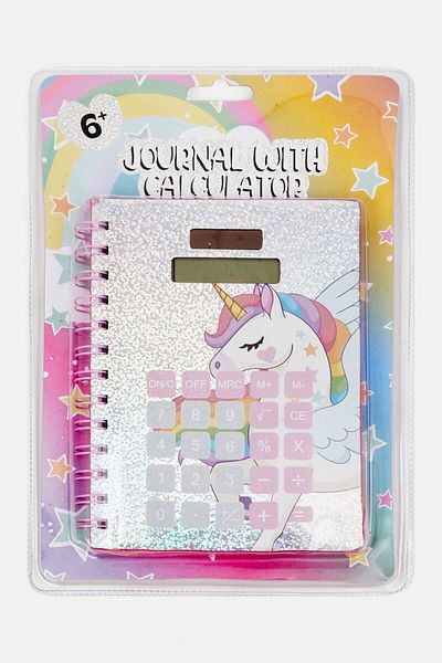 Votum Spiral Notebook With Calculator, Pink Combo