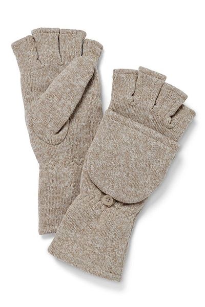 Tchibo Women 1 Pair Textured Gloves, Beige