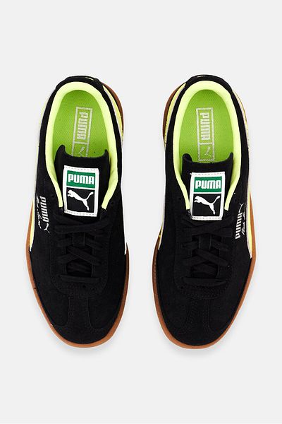 Puma Kids Boy Vlado Stenzel Suede Lace Up Outdoor Shoes, Black