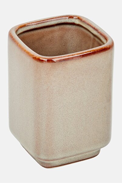 Muy Mucho كوب فرشاة الأسنان السيراميك، بيج