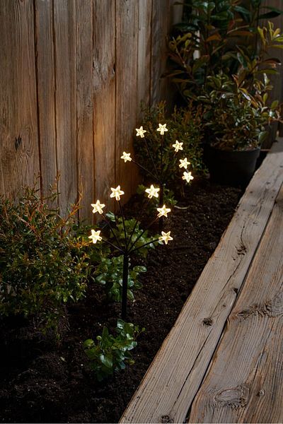 Tchibo 2 Pieces Led Ground Sticks 43 H Cm, Black