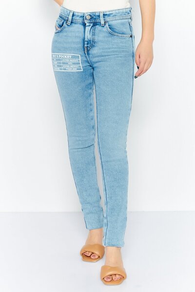 Diesel Women Super Skinny Fit Washed 2017 Slandy Jeans, Light Blue