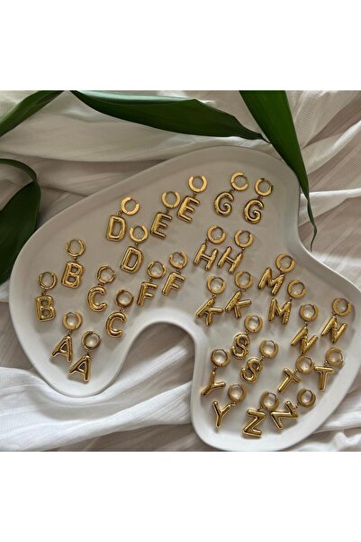 Alice İsstanbul Çelik Balon Harf Küpe TEK