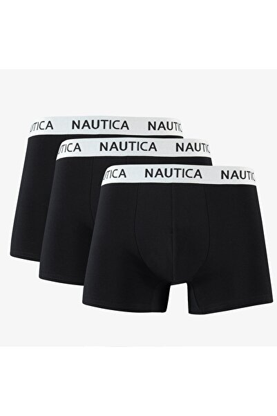 Nautica Erkek Siyah 3lü Standart Fit Boxer