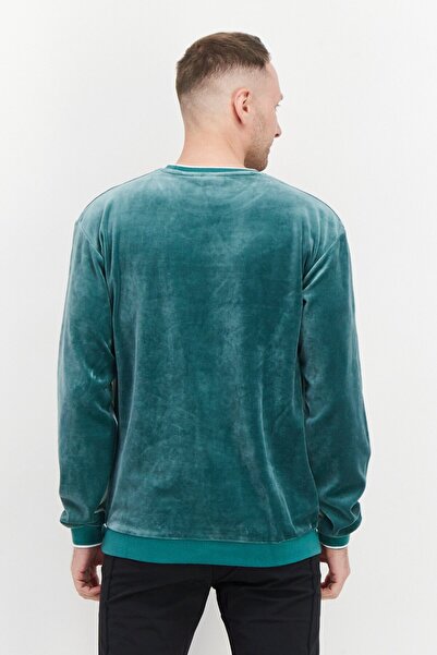 Fila Men Sportswear Fit Crew Neck Brand Logo Sweatshirts, Green