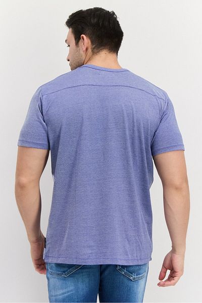 French Connection Men Crew Neck Short Sleeves Plain T-Shirt, Blue