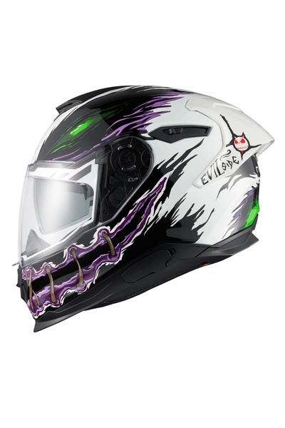 Nexx Y.100R NIGHT RIDER BEYAZ KASK