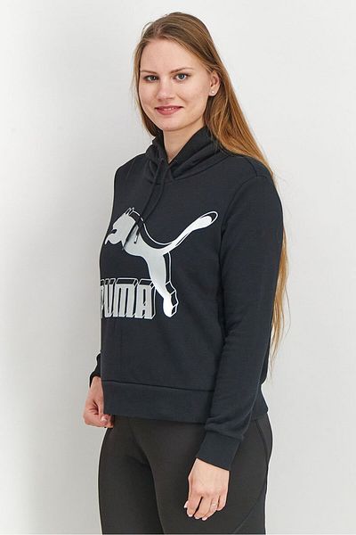 Puma Women Regular Fit Long Sleeve Training Hooded Sweatshirt, Black