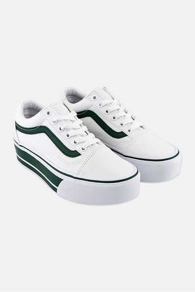 Vans Women Old Skool Lace Up Outdoor Shoes, White