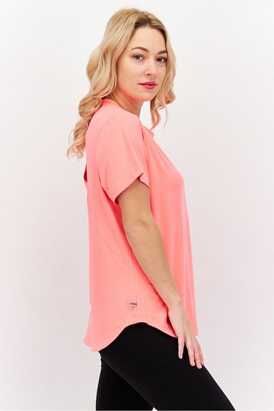 Puma Women Sportswear Fit Brand Logo Training T-Shirt, Coral