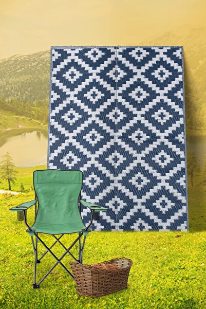 Konfor Halı Savana 8804 Plaj Kamp Piknik Bahçe Halısı Balkon Teras Hasır Mat Savan Halı