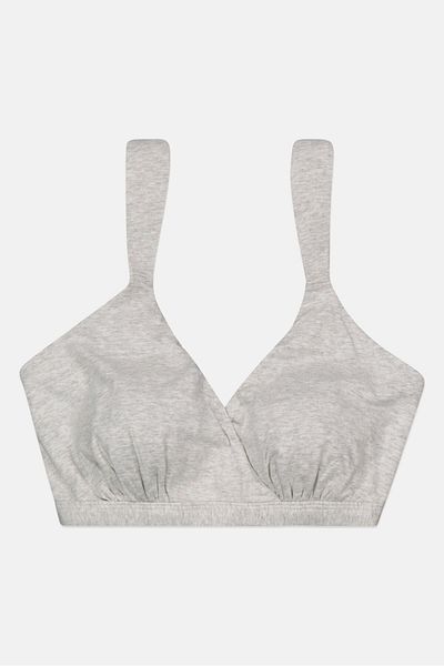 Figleaves Women No Padded Comfort Bra, Grey
