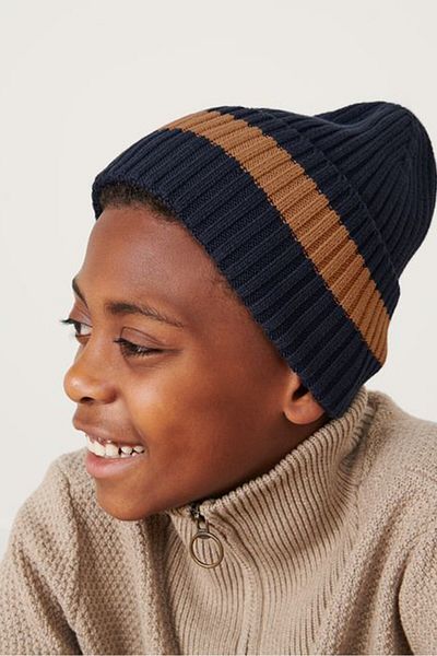 Tchibo Kids Boy Knitted Beanies ,Navy Blue