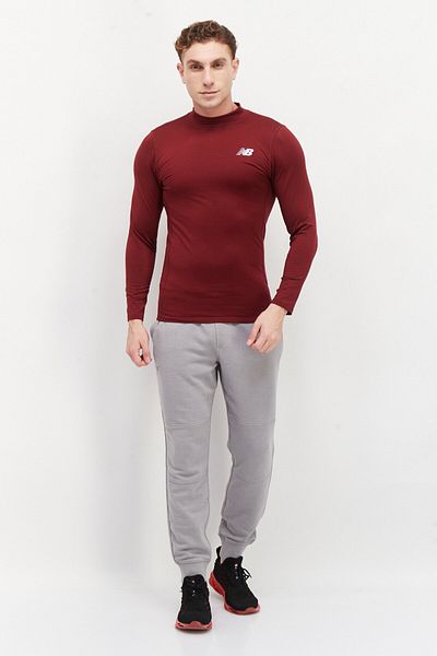 New Balance Men Sportswear Fit Long Sleeves Training Sweatshirt, Maroon