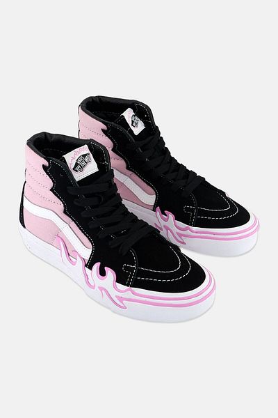 Vans Women Sk8-high Cuff Lace Up Shoes, Multicolor