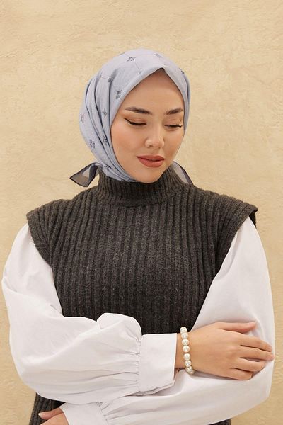 Silk Home Κασκόλ Olinda - Γκρι Καπνιστό