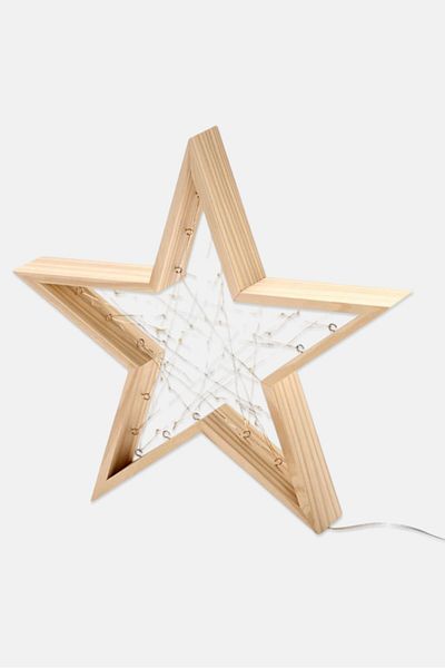 Tchibo Led Wooden Star, Beige