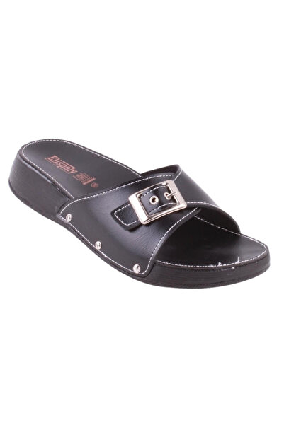 ELİS Black Women's Slippers - Model T1001
