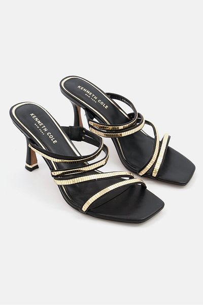 Kenneth Cole Women Medium Blanche Strappy Heeled Sandals, Black