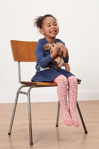 Tchibo Kids Girl Allover Pattern Pull On Legging, Pink