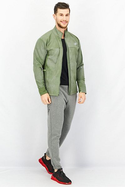 New Balance Men Athletic Fit Reflective Impact Winter Running Jacket, Green