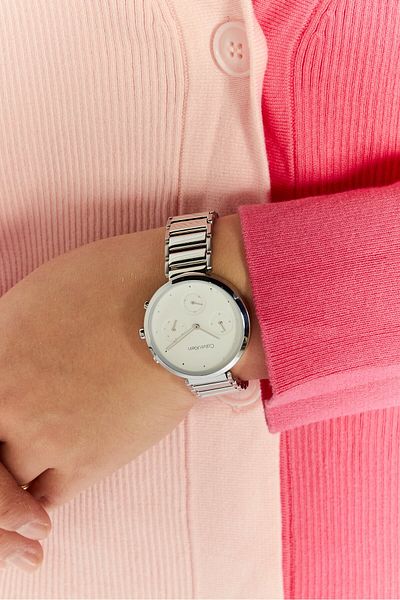 Calvin Klein Women 25200282 Round Quartz Watches 36 Mm, Silver