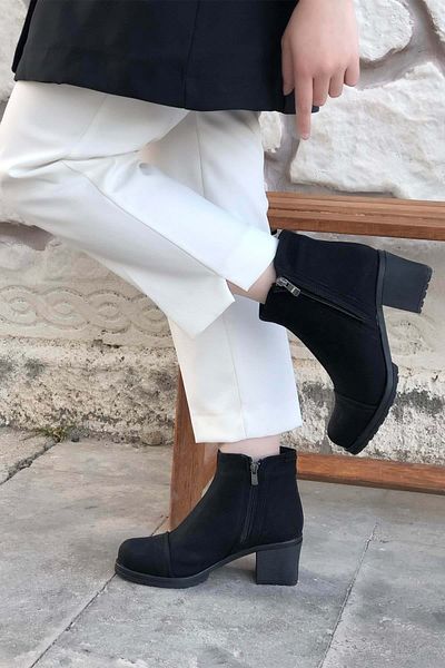 Kids Club Shoes Ayakdaş 2272 - Γυναικείες μπότες με μαύρο τακούνι