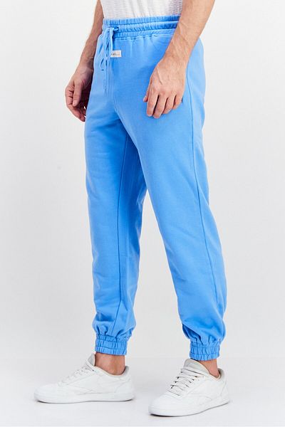 Tribe of 6 Men Regular Fit Embroidered Sweatpants, Blue