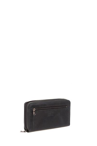 Bilik Deri Black-crazy Horse Unisex Portfolio & Clutch Bag Ar P-717-cr