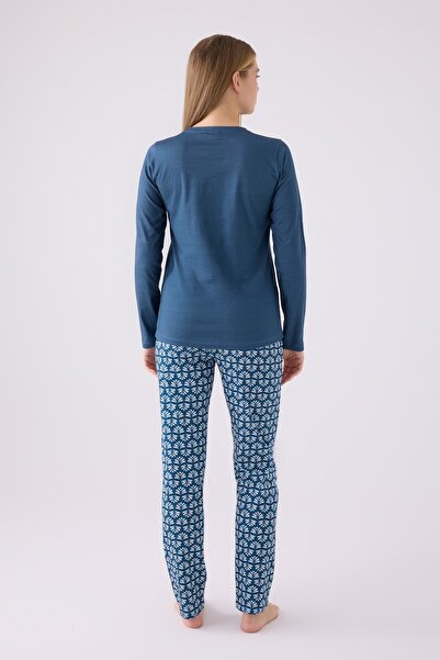 Pierre Cardin 8882 Kadın Uzun Kol Pijama Takım