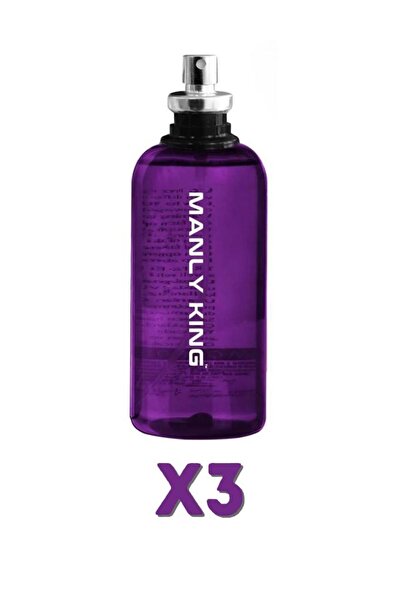 Manly King EDC 125 Ml Erkek Parfüm 3 Adet
