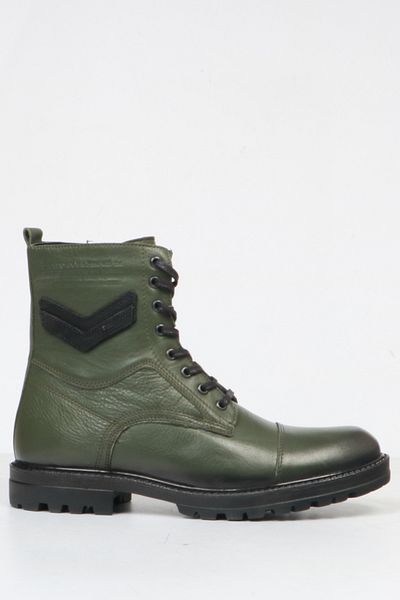 Hammer Jack Ανδρικές μπότες από γνήσιο δέρμα Khaki Folce