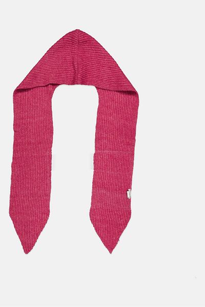 Fire & Glory Women Knitted Scarf 100 X 30 Cm , Dark Pink