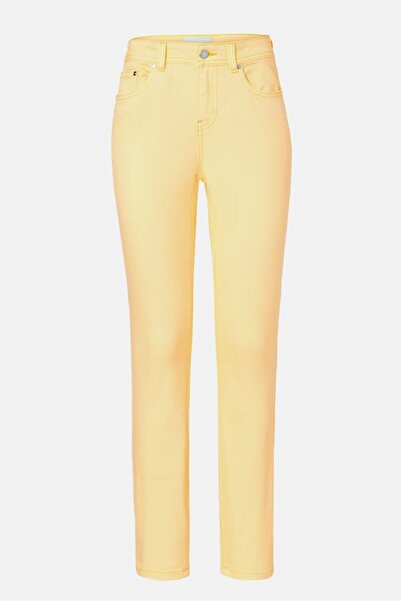 Tchibo Women Straight Leg Slim Fit Jeans, Yellow
