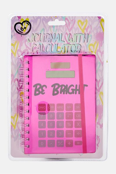 Votum Be Bright Journal With Calculator, Pink