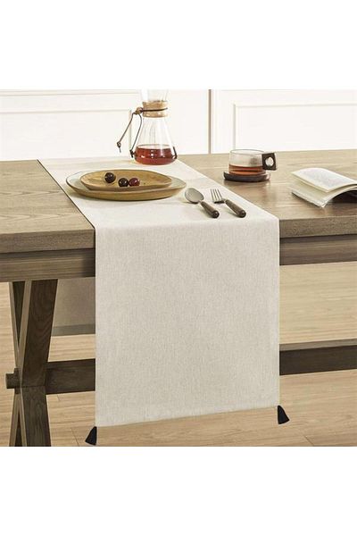 Markaev Λινό με υφή Tassel Runner 45 x 110